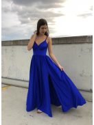 Hercegnős, impozáns kék maxi ruha különleges alkalmakra.