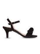Fekete velúr sarok - Stiletto 7 cm