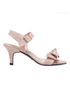 7 cm-es velúr sarok cserélhető sarkú cipőhöz, nude színben.