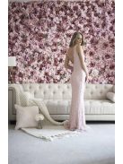 Sellő fazonú, púder csipke ruha. Nőies választás alkalmakra!