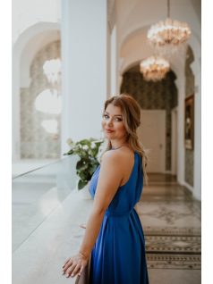 Királykék one size ruha