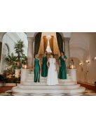 Zöld csavart elejű szűk fazon