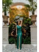 Zöld csavart elejű szűk fazon