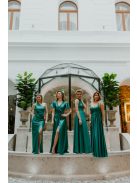 Zöld csavart elejű szűk fazon