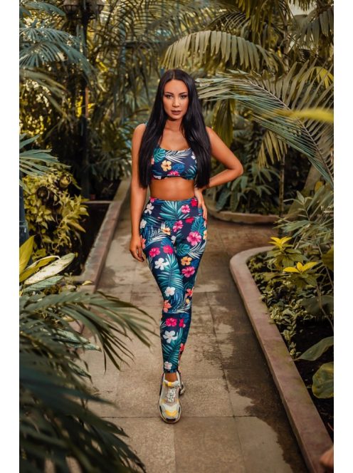 Mintás fitnesz nadrág strapabíró anyagból, szettben is. 