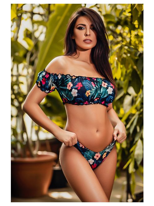 Különleges és strapabíró, hawaii mintás bikini szett.