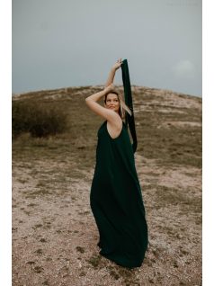 Sötétzöld one size ruha 