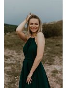 Sötétzöld one size ruha 