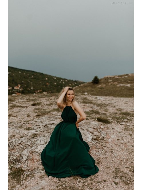 Sötétzöld one size ruha 