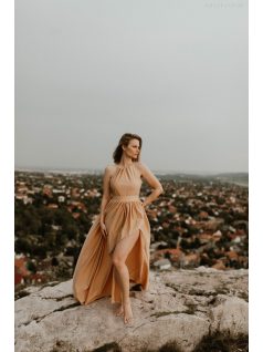 Nude maxi ruha 