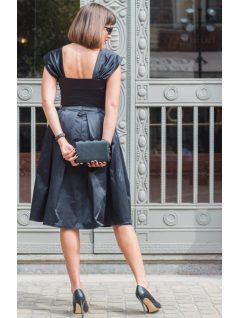 Szatén szett - fekete