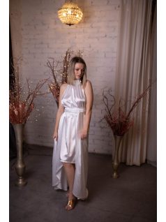 One size szatén fehér ruha