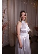 One size szatén fehér ruha