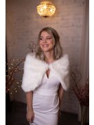 Szűk fehér mini ruha