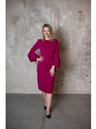 Egyszerűen nagyszerű, háromnegyedes ujjú magenta ruha. 