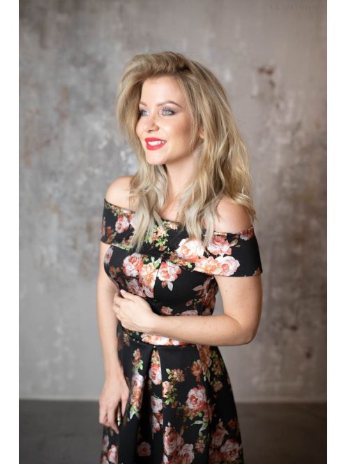 Virágmintás maxi ruha