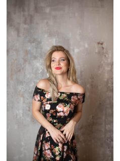 Virágmintás maxi ruha