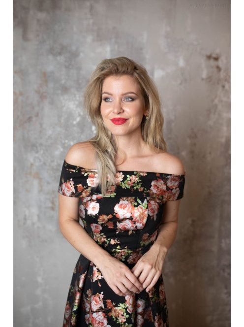 Virágmintás maxi ruha