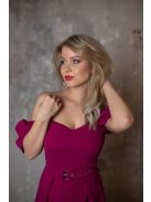 Magenta A vonalú ruha