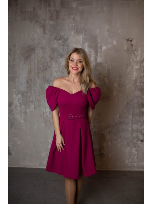 Magenta A vonalú ruha