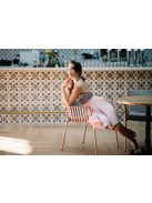 Lujza - Rózsaszín mini ruha csillámos felsőrésszel