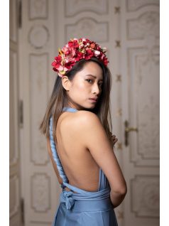 Sokféleképpen köthető body - szürkéskék