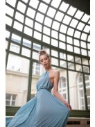 One-size muszlin maxi ruha –világoskék