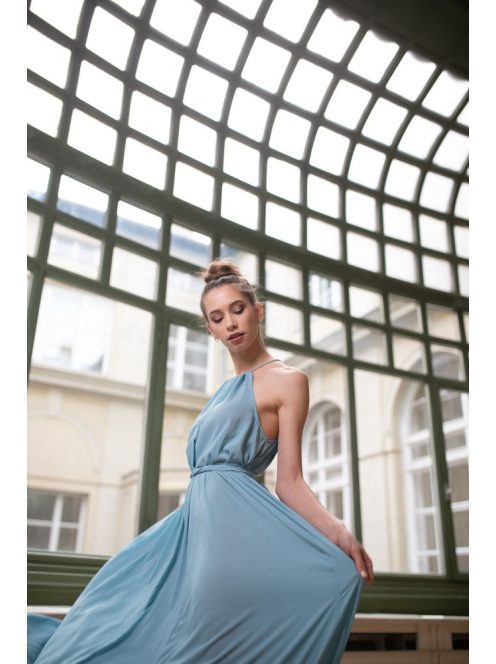 One-size muszlin maxi ruha –világoskék