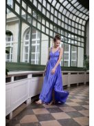 V-kivágású maxi ruha – levendula