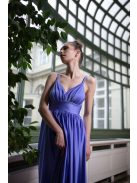 V-kivágású maxi ruha – levendula