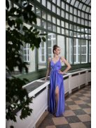 V-kivágású maxi ruha – levendula