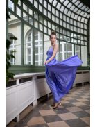 V-kivágású maxi ruha – levendula