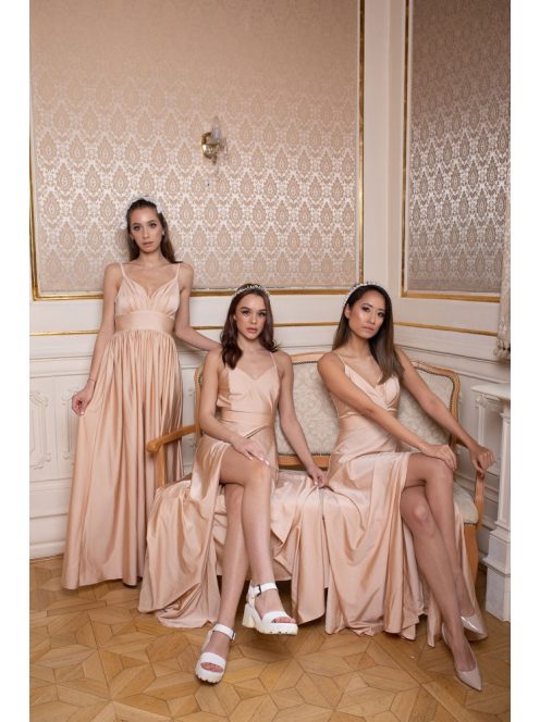 Abigél – pezsgő színű maxi 