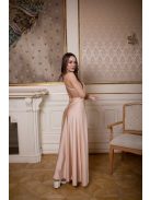 Hátnélküli maxi ruha minden alkalomra, pezsgő. 