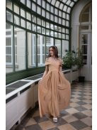  Szív kivágású maxi ruha – arany 