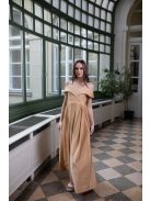  Szív kivágású maxi ruha – arany 