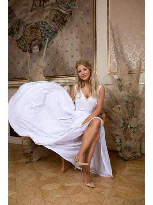 Aszimmetrikus szoknya – fehér