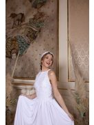 Csipke crop top – fehér