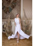 Csipke crop top – fehér