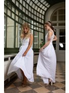 Csipke crop top – fehér