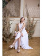 Muszlin maxi szoknya dupla – fehér