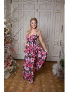 Abigél – rózsa mintás maxi 