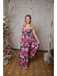 Abigél – rózsa mintás maxi 