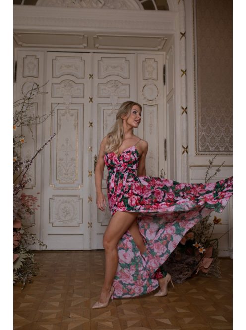 Abigél – rózsa mintás maxi 