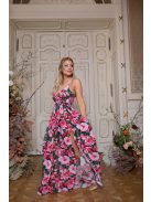 Abigél – rózsa mintás maxi 