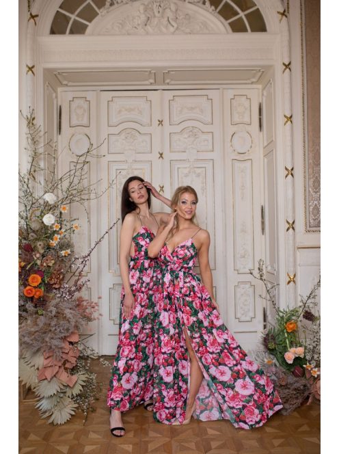 Abigél – rózsa mintás maxi 