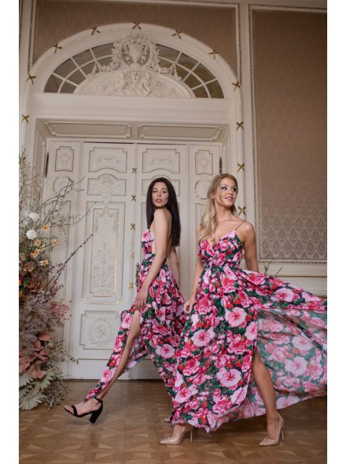 Abigél – rózsa mintás maxi 