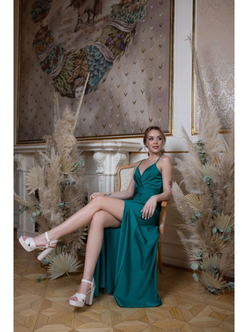 Abigél – zöld színű maxi 