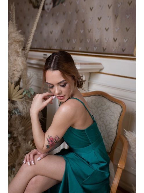 Abigél – zöld színű maxi 