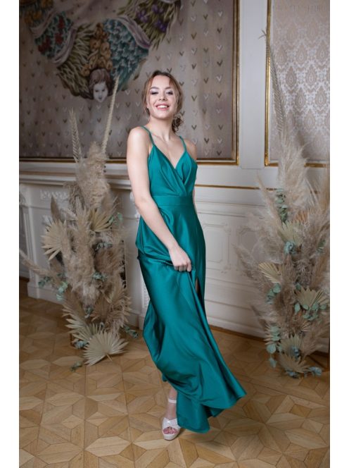 Abigél – zöld színű maxi 